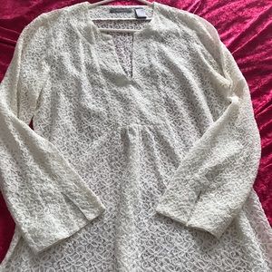 Vintage Liz Claiborne lace top sz XL